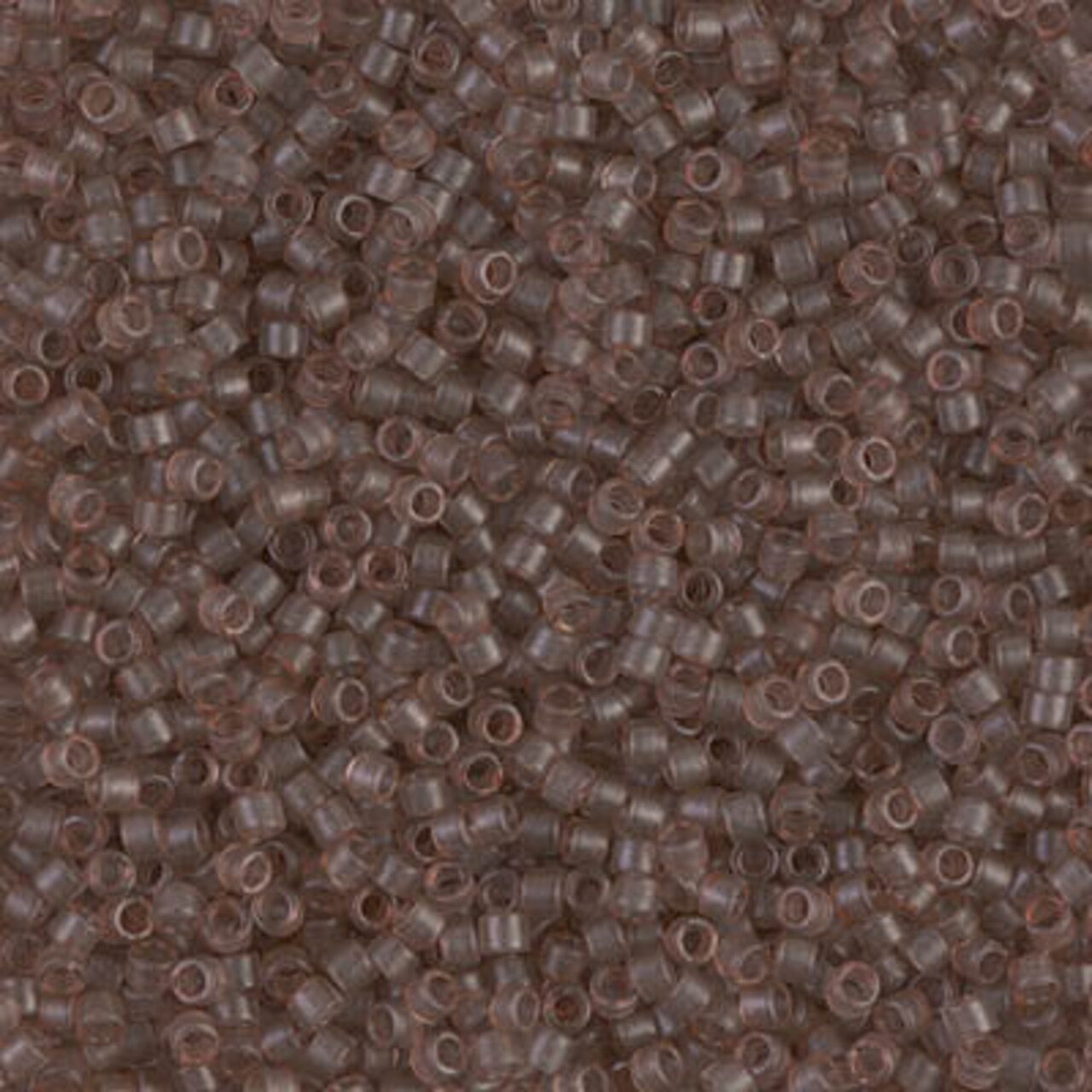 Miyuki Delica Bead 11/0, DB0772, Dyed Semi-Frosted Transparent Cinnamon, 5 grams
